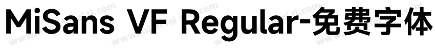 MiSans VF Regular字体转换